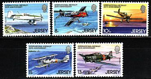 Джерси, 1979, Авиаралли, Самолеты, 5 марок